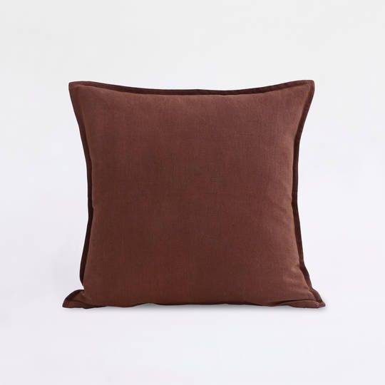 MM Linen Carob European Flax Linen Cushion  50x50cm